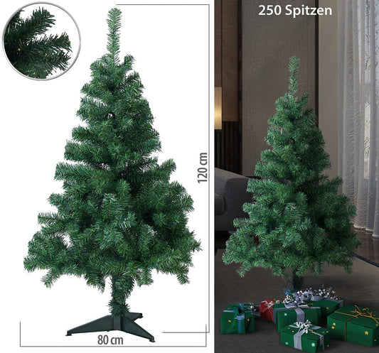 infactory Christmas tree: Artificial Christmas tree, 120 cm, 250 tips, with stand (Artificial Christmas tree, Assemble fir tree, Christmas ornament)
