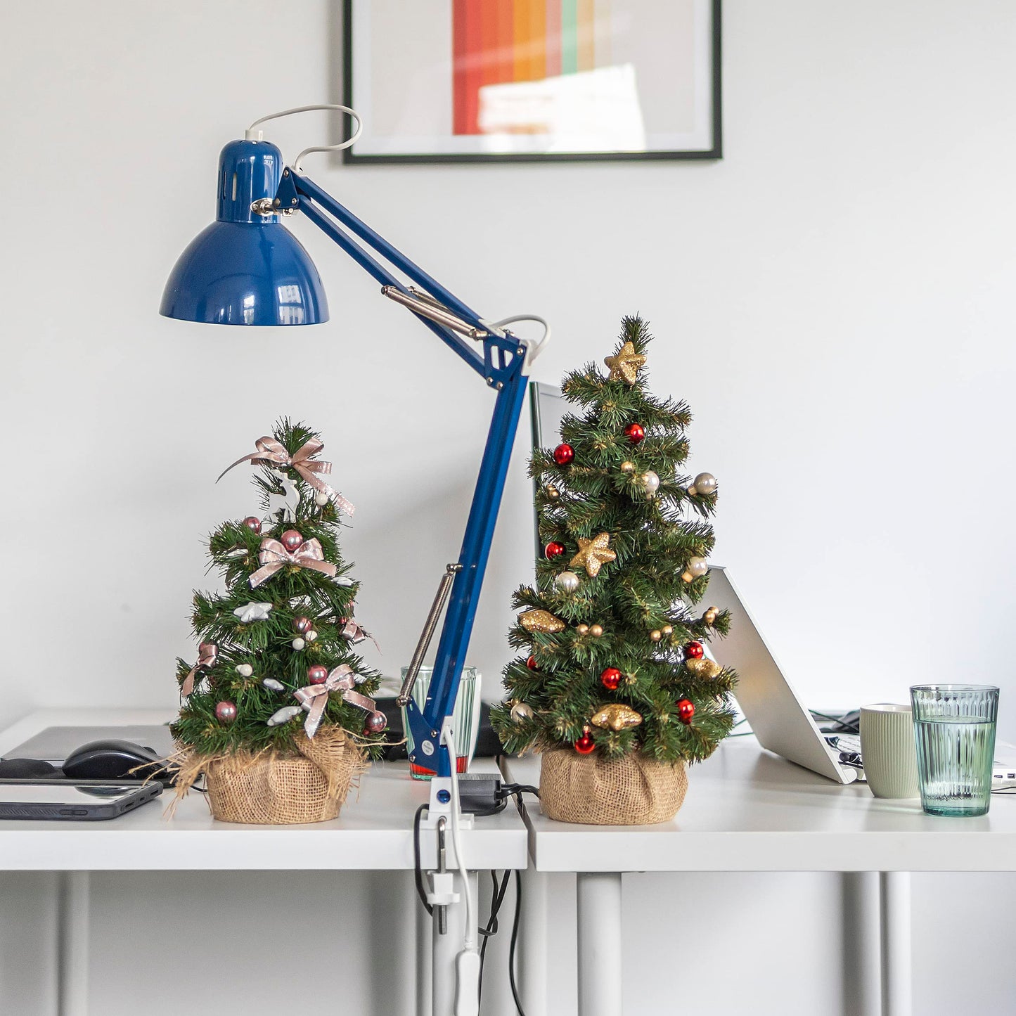 Creative Home Small Artificial Christmas Tree | 40 cm | Artificial Christmas Tree Decor | Table, Windowsill, Office Christmas Tree | Indoor, Outdoor | Gift for Christmas Decoration Ornament