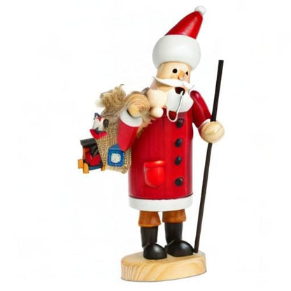 Sikora RM-A Wooden Smoker 3 Sizes Different Designs, Color/Model: A01 red - Santa Claus, Height in cm: Height approx. 19.5 cm