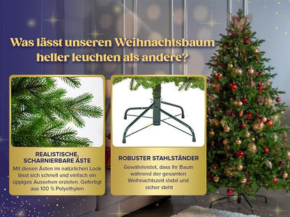 Altair Series artificial Christmas tree made from 100% die-cast.