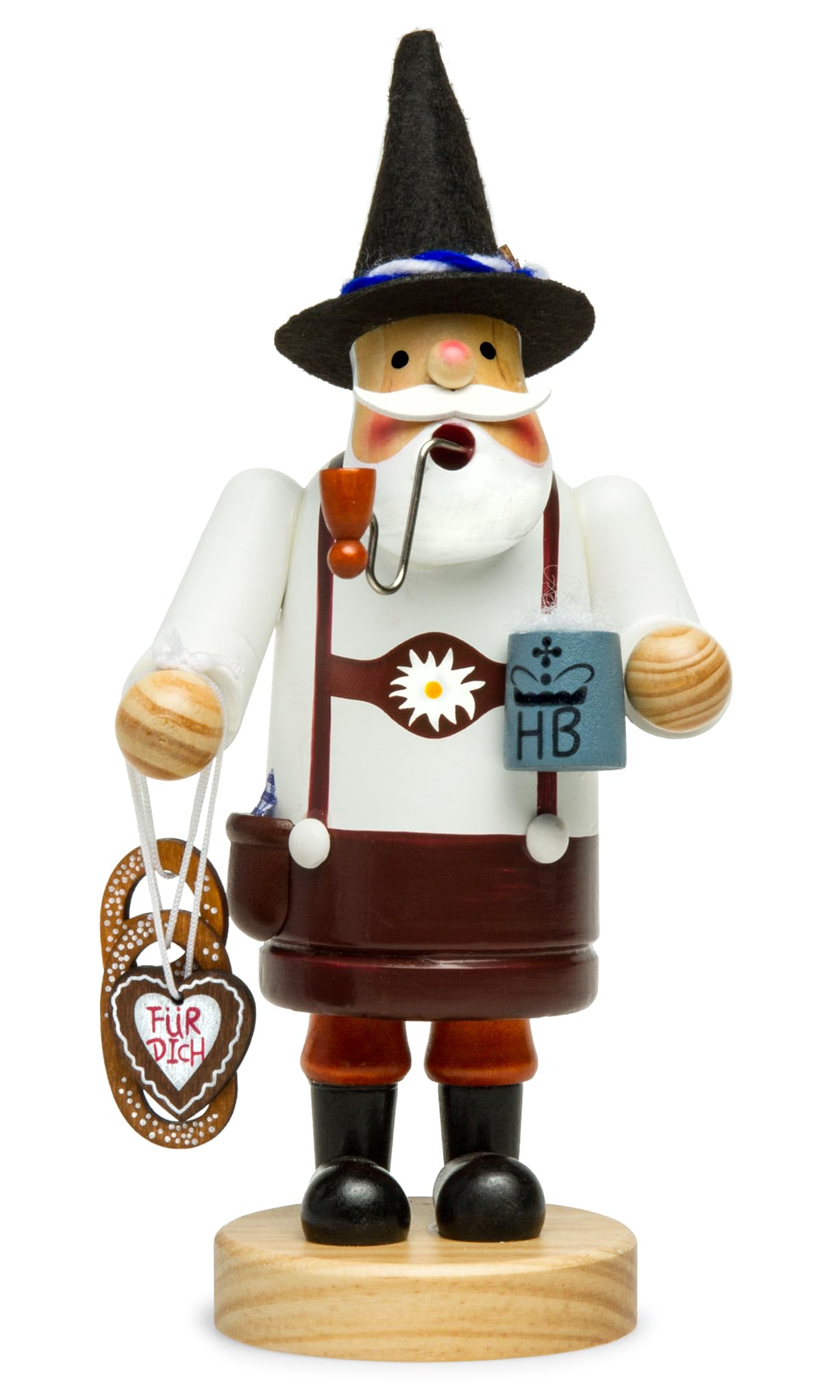 Sikora RM-A wooden smoker 3 sizes Various designs, Color/model: A30 white brown - Bayer, Height in cm: Height approx. 15 cm