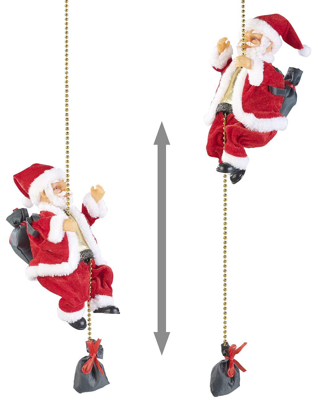 infactory Hanging Santa Claus: Climbing Santa Santa Crawl (Climbing Santa Claus, Santa climbs, Electric climbing)