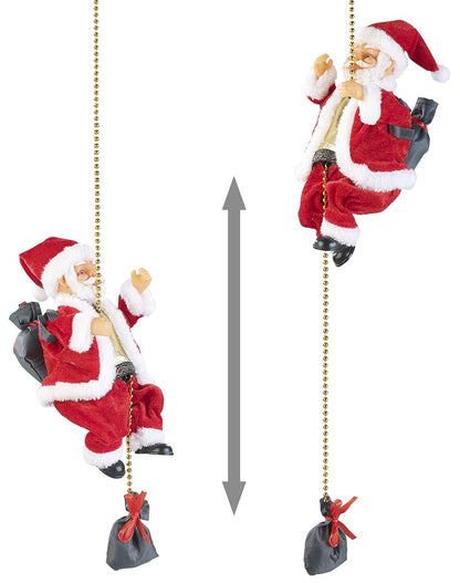 infactory Hanging Santa Claus: Climbing Santa Santa Crawl (Climbing Santa Claus, Santa climbs, Electric climbing)