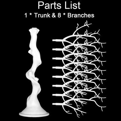 White Artificial Tree Branch Tree - 58cm Tall Christmas Tree for Table Decoration Tree Display Big Easter Tree Wish Tree for Wedding Halloween Birthday Christmas Home Decoration