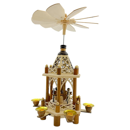 Elf workshop collection Christmas pyramid Carolers Original 2 floors