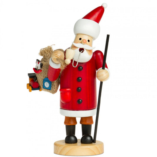 Sikora RM-A Wooden Smoker 3 Sizes Different Designs, Color/Model: A01 red - Santa Claus, Height in cm: Height approx. 19.5 cm