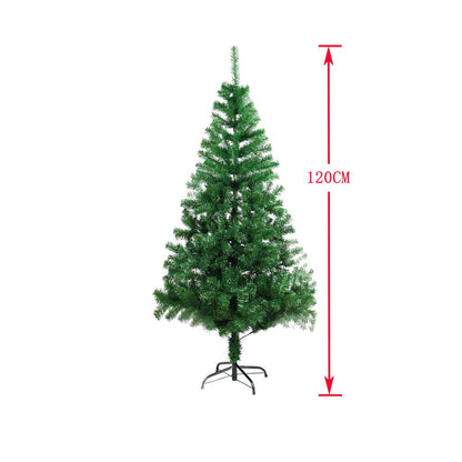 COOSNUG 120cm Artificial Green Christmas Tree with Metal Tree Stand, Non-flammable.