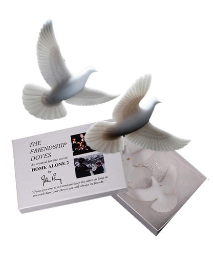 John Perry Christmas Turtle Doves, a symbol of friendship and love at Christmas. 2-piece set from the official artist of the film.