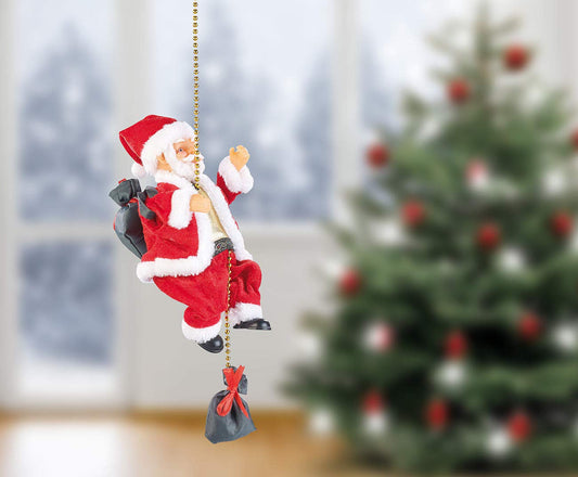 infactory Hanging Santa Claus: Climbing Santa Santa Crawl (Climbing Santa Claus, Santa climbs, Electric climbing)