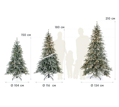 Christmas tree 180 cm - lifelike artificial fir with stand - fir tree for Christmas - Christmas Tree