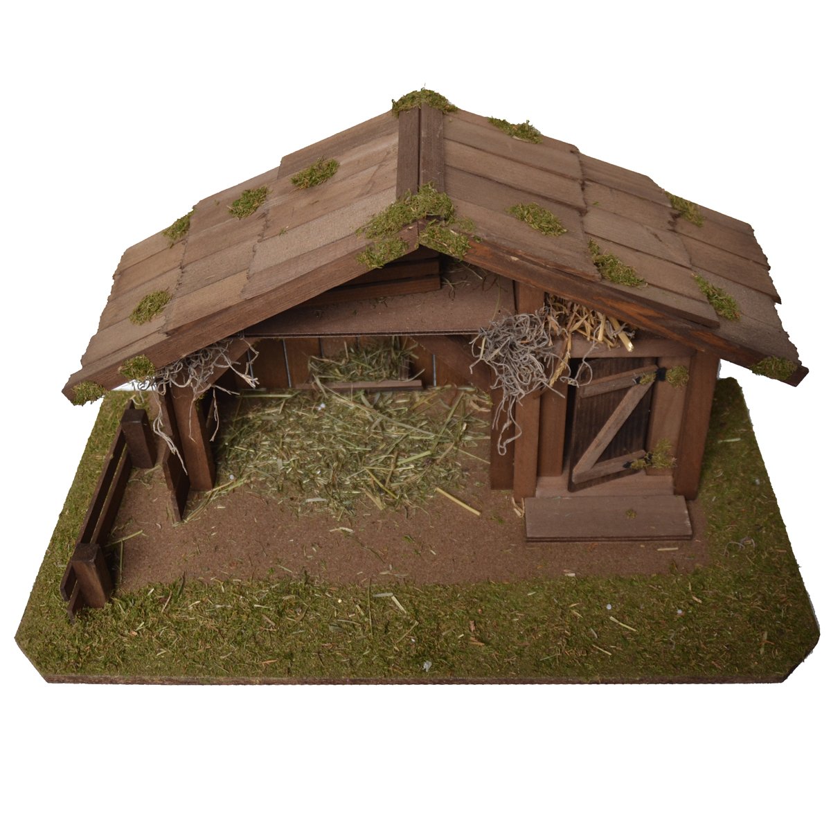 Alfred Kolbe Nativity Scene 1331/12 Wooden nativity scene for 10-12 cm figures 55 x 30 x 29 cm Brown
