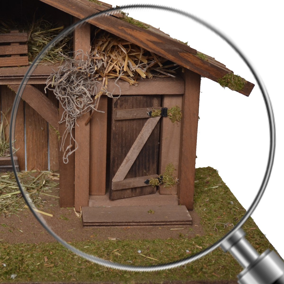 Alfred Kolbe Nativity Scene 1331/12 Wooden nativity scene for 10-12 cm figures 55 x 30 x 29 cm Brown