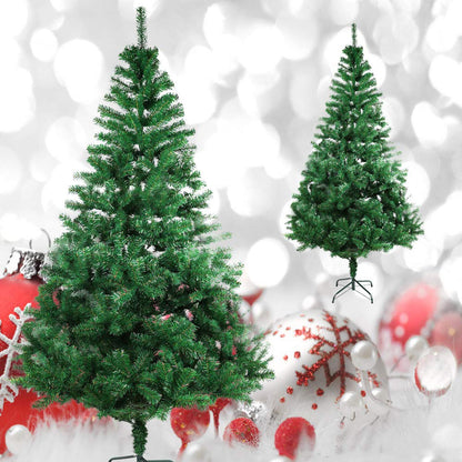 COOSNUG 120cm Artificial Green Christmas Tree with Metal Tree Stand, Non-flammable.