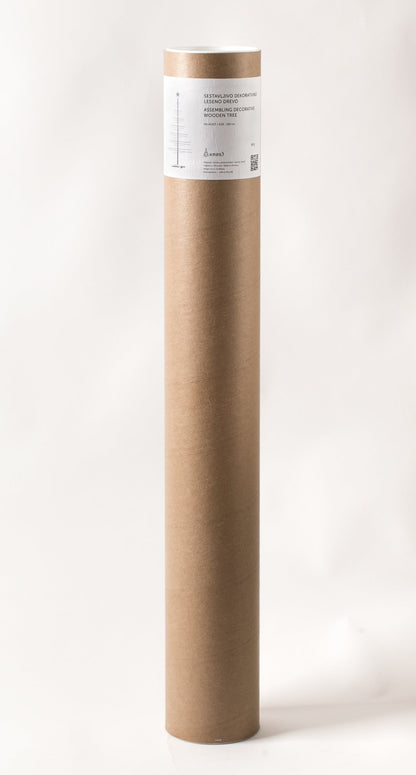 xmas3 L 190 cm Wooden Christmas Tree, Natural, 100 x 100 x 190 cm