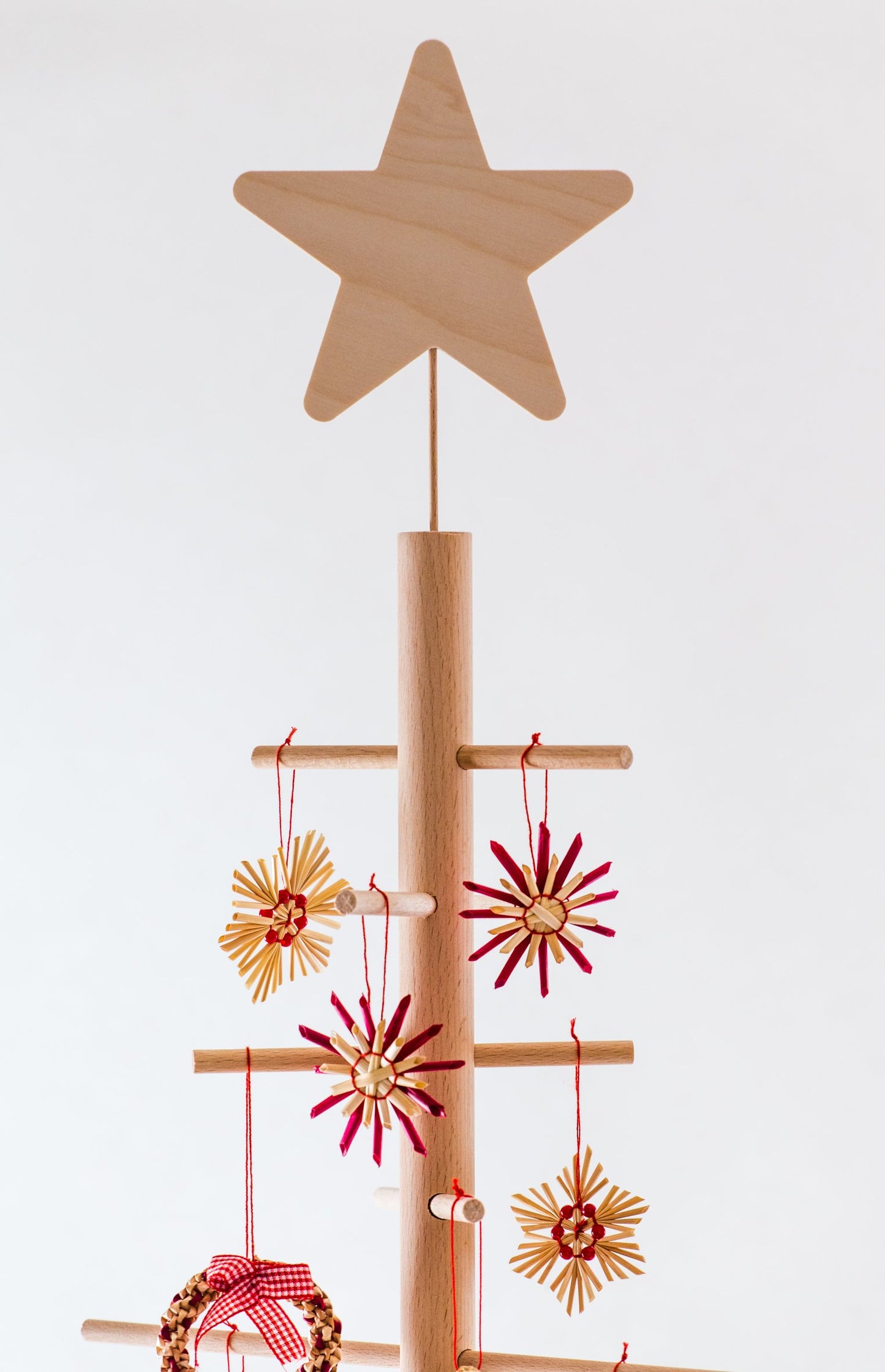 xmas3 L 190 cm Wooden Christmas Tree, Natural, 100 x 100 x 190 cm