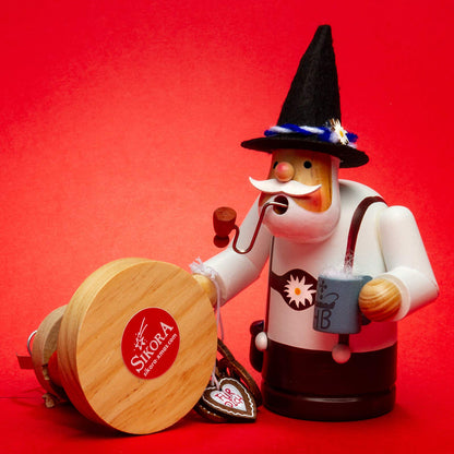 Sikora RM-A wooden smoker 3 sizes Various designs, Color/model: A30 white brown - Bayer, Height in cm: Height approx. 15 cm