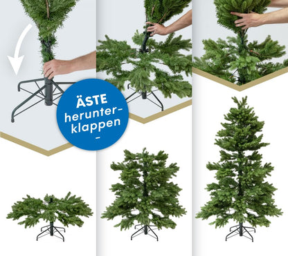 Christmas tree 180 cm - lifelike artificial fir with stand - fir tree for Christmas - Christmas Tree