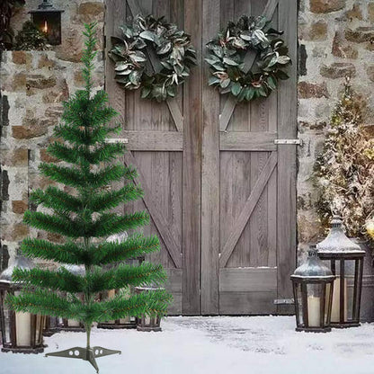 COOSNUG 120cm Artificial Green Christmas Tree with Metal Tree Stand, Non-flammable.