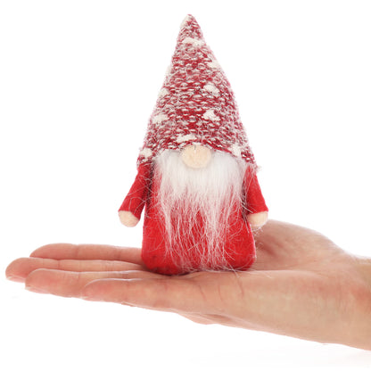 com-four® 6X Premium Christmas Elves 14cm - Christmas decoration - wintry gnome figure - decorative item - Scandinavian decorative trolls - Swedish gnome with beard and winter hat