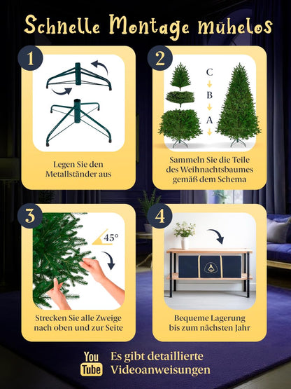 Altair Series artificial Christmas tree made from 100% die-cast.