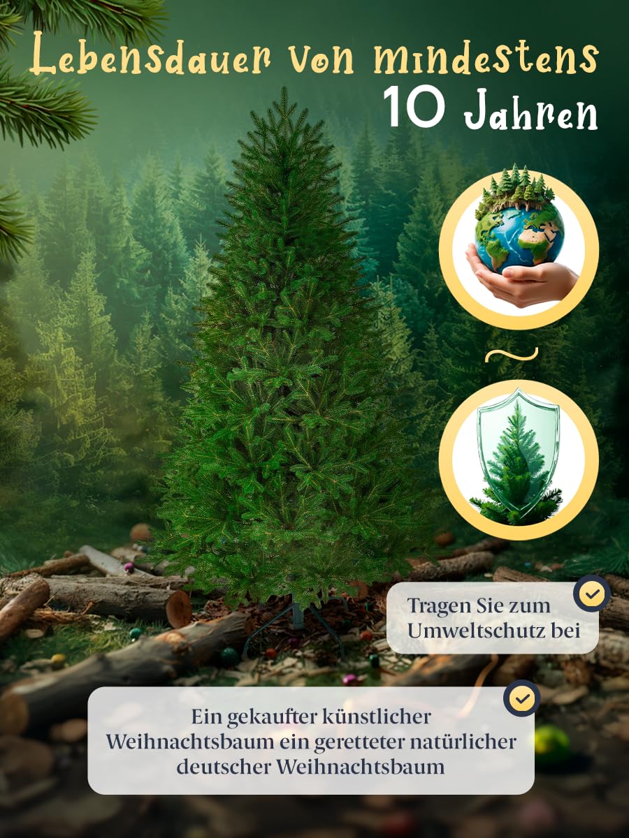 Altair Series artificial Christmas tree made from 100% die-cast.