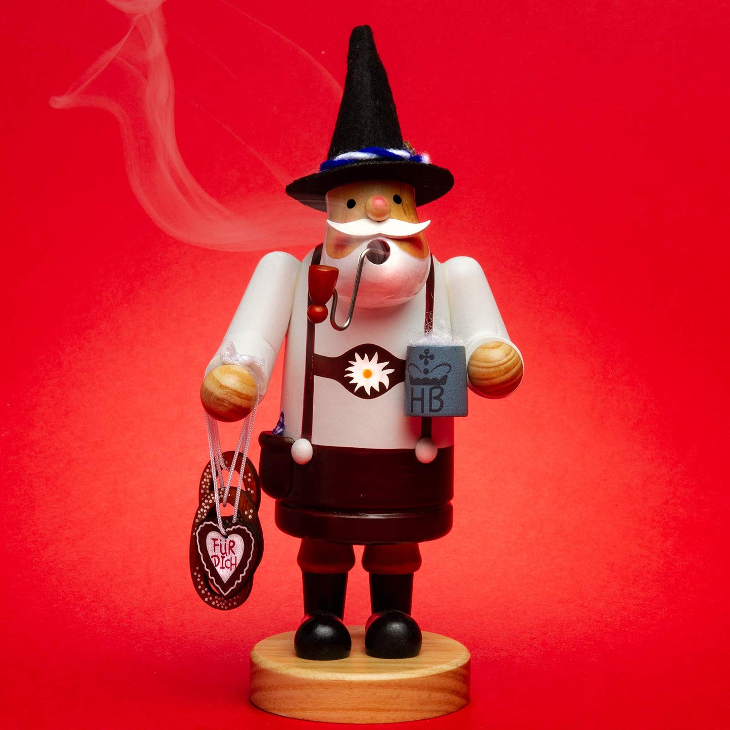 Sikora RM-A wooden smoker 3 sizes Various designs, Color/model: A30 white brown - Bayer, Height in cm: Height approx. 15 cm