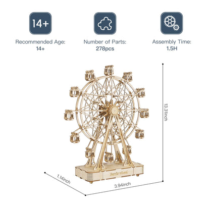 Rolife 3D Puzzle for Adults Building, Wooden Puzzle Model Kits, Desk Decoration Anniversary Gift For Him Man Dad Woman Friend