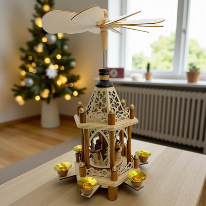 Elf workshop collection Christmas pyramid Carolers Original 2 floors