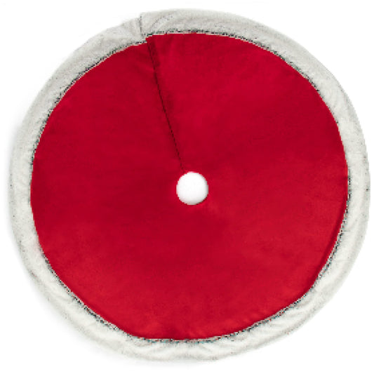 COM-FOUR® Premium Christmas Tree Skirt for protection against pine needles - round tree skirt for the Christmas tree - base for the fir tree