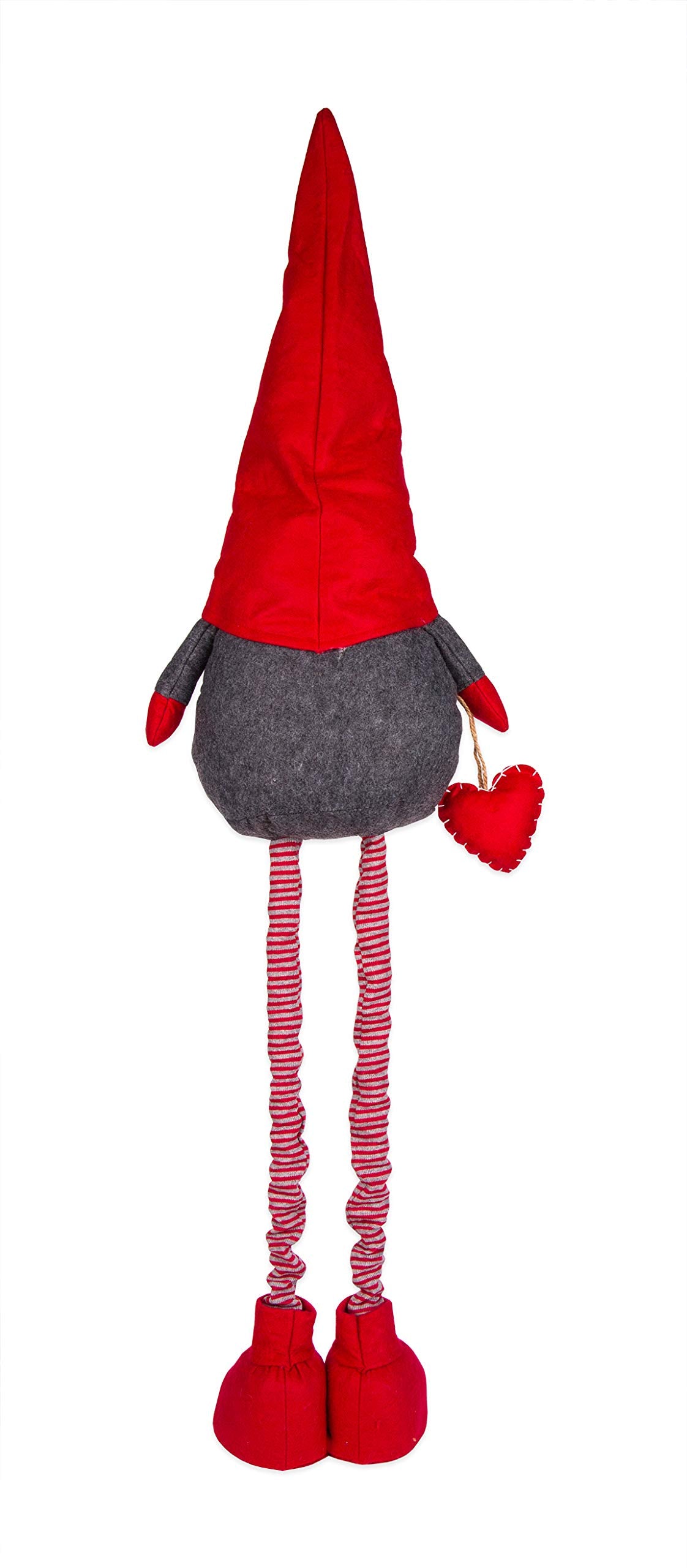 BigDean XXL felt elf with telescopic legs, 90-120 cm tall, weighing 1.2 kg - decorative figure for Christmas.