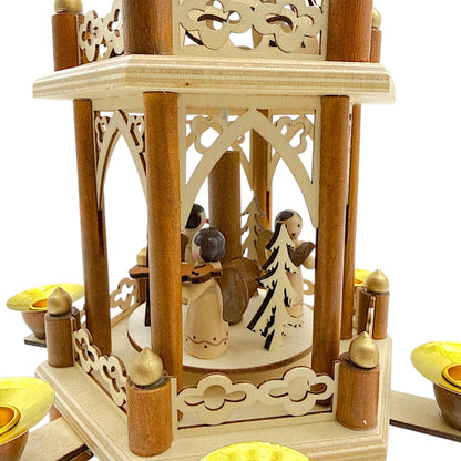 Elf workshop collection Christmas pyramid Carolers Original 2 floors