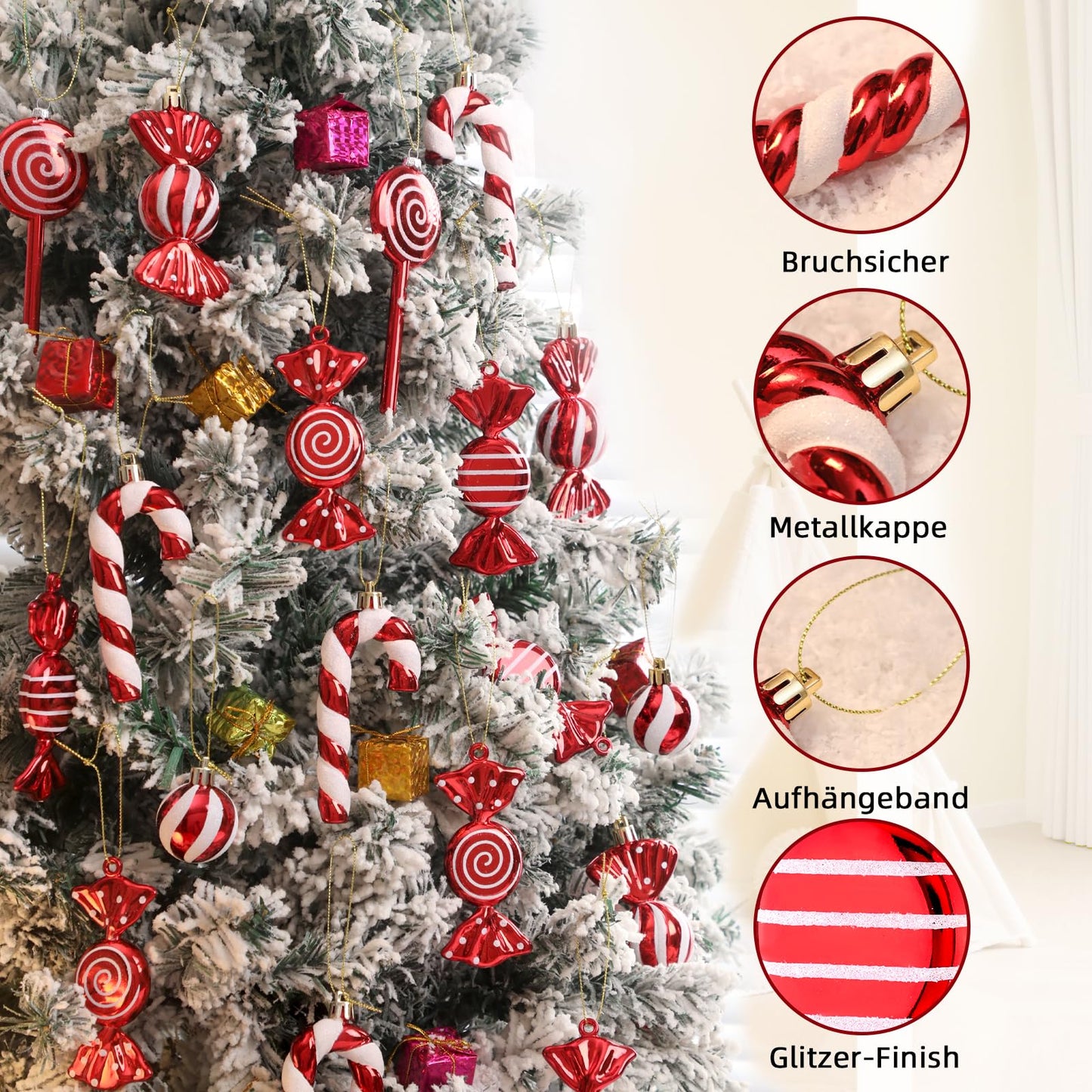 Lanpn Candy Cane Christmas Tree Decoration