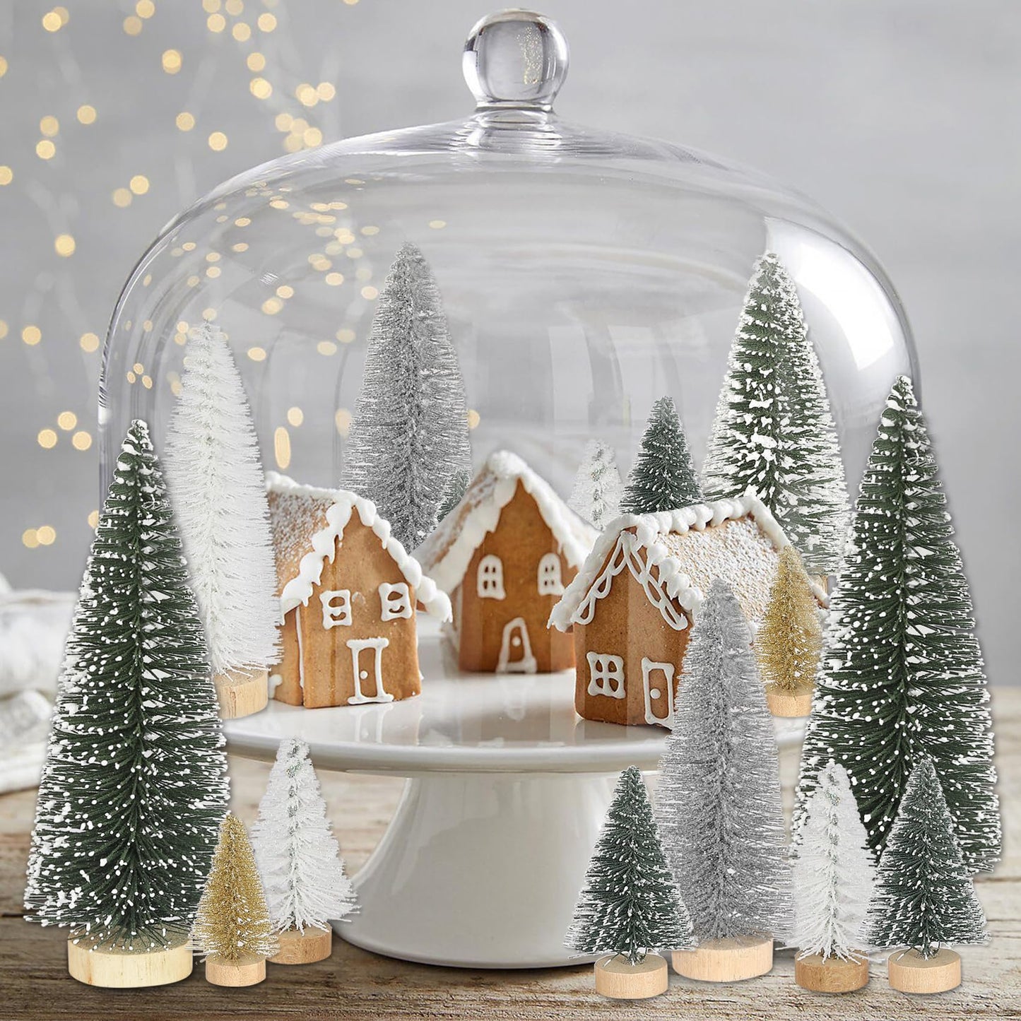 21 pieces of mini Christmas tree decor