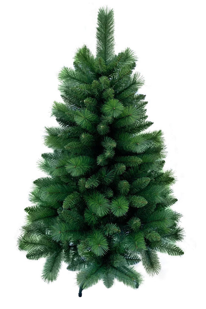 RS Trade 1101 Colorado Mix 120 cm Christmas tree PVC artificial (Ø approx. 76 cm) with 446 tips - quick assembly folding system, flame retardant, fake fir tree including metal stand.