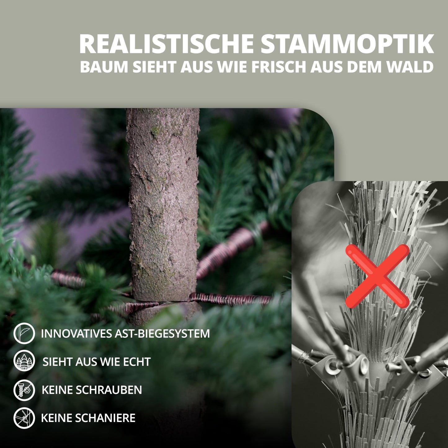 ArtiTree Nordmann Fir - Artificial Christmas Tree