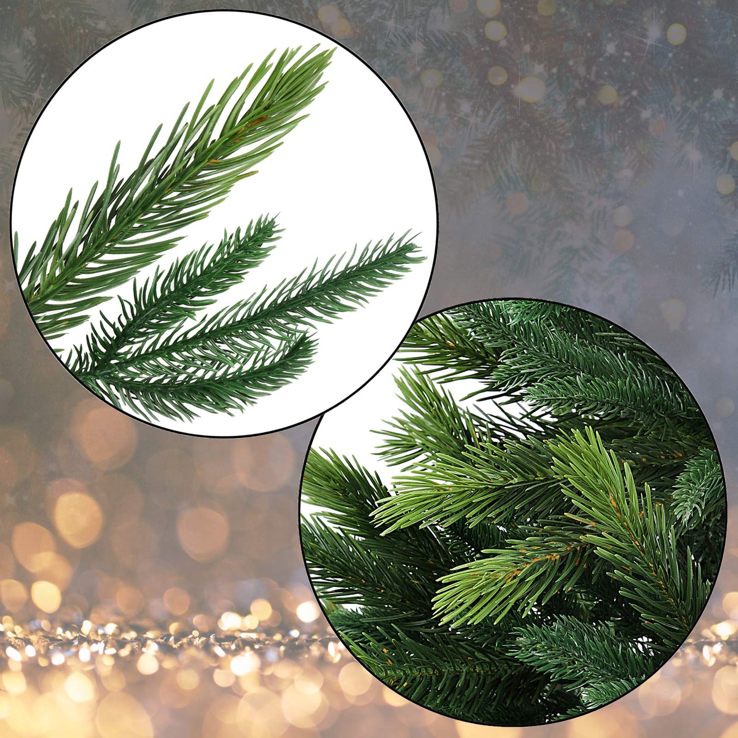 BB Sport Luxury Christmas Tree 150 cm Medium Green/Douglas Fir artificial Christmas tree PE/PVC injection molded mix fir tree stand