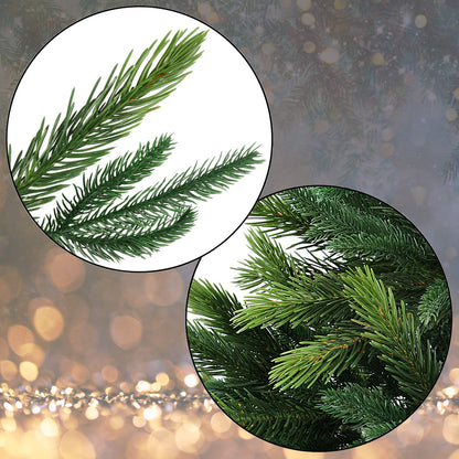 BB Sport Luxury Christmas Tree 150 cm Medium Green/Douglas Fir artificial Christmas tree PE/PVC injection molded mix fir tree stand