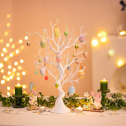 White Artificial Tree Branch Tree - 58cm Tall Christmas Tree for Table Decoration Tree Display Big Easter Tree Wish Tree for Wedding Halloween Birthday Christmas Home Decoration