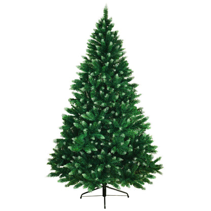 BB Sport Christmas Tree 150 cm Medium Green-Powder Sugar PVC Artificial Tree Stand Foot Folding System