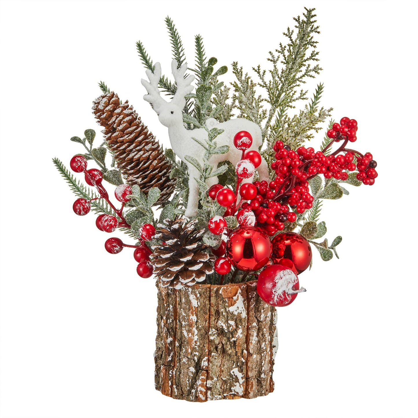 MYELLU Xmas Decor Small Christmas Tree with Lights - Artificial Tabletop Lighted Mini Christmas Tree (Parent)