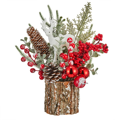 MYELLU Xmas Decor Small Christmas Tree with Lights - Artificial Tabletop Lighted Mini Christmas Tree (Parent)