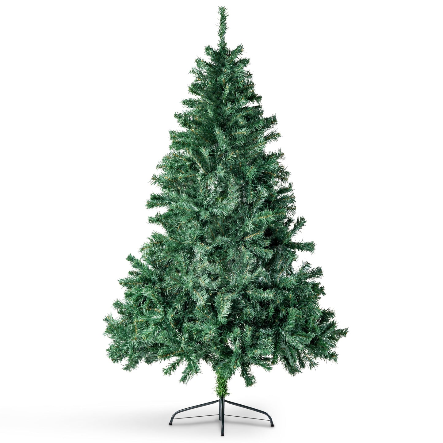 Xonic® Claus artificial Christmas tree Green - 5 sizes: 90-240cm - Realistic fir tree with metal stand - Dense and lifelike (Green, 180cm)