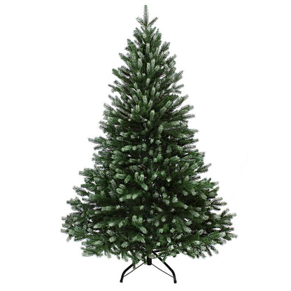BB Sport Luxury Christmas Tree 180 cm Dark Green Powder Sugar Artificial Christmas Tree PE/PVC Injection Molded Mix Fir Tree Stand