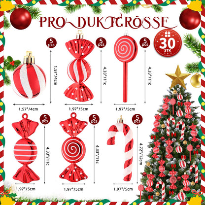 Lanpn Candy Cane Christmas Tree Decoration