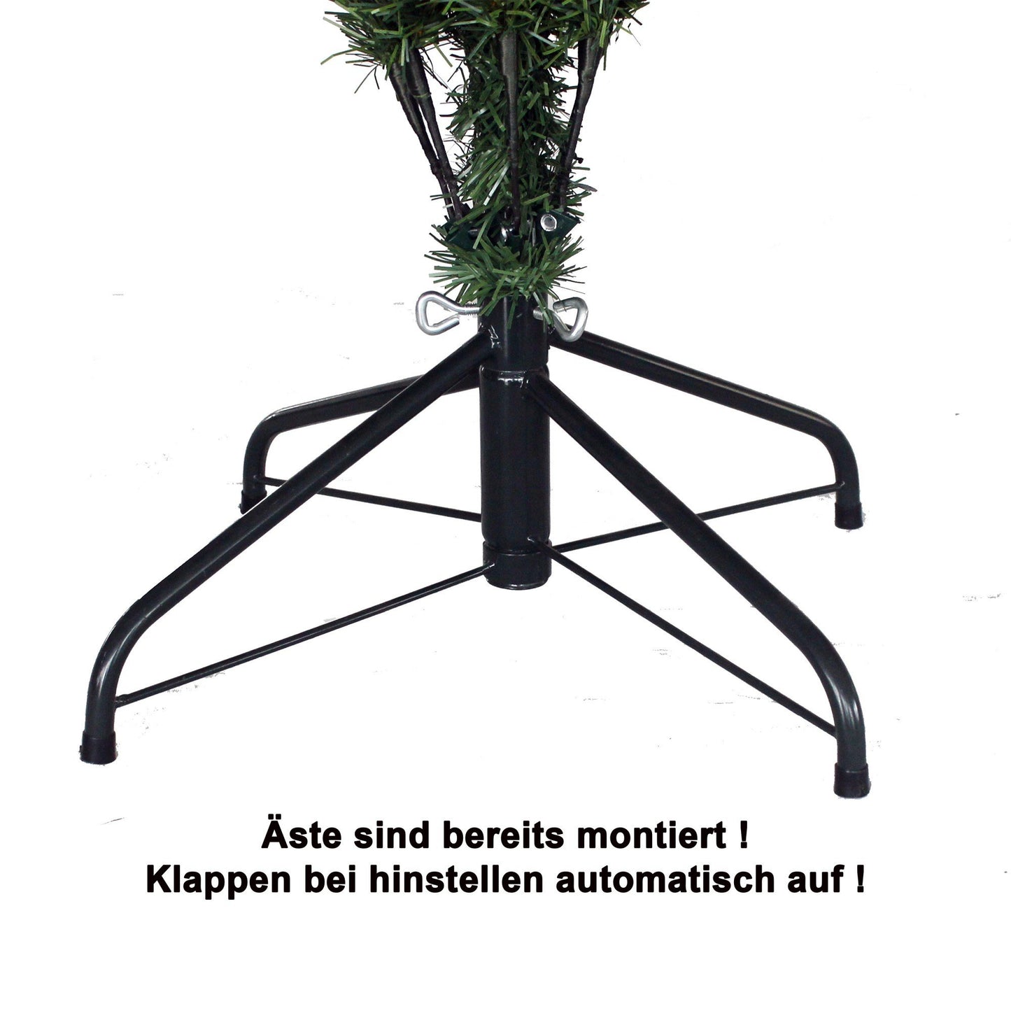RS Trade HXT 15013 Snow Tree 120 cm artificial Christmas tree with snow and pine cones (Ø approx. 78 cm) approx. 500 tips, flame retardant, quick assembly folding system, including Christmas tree stand.