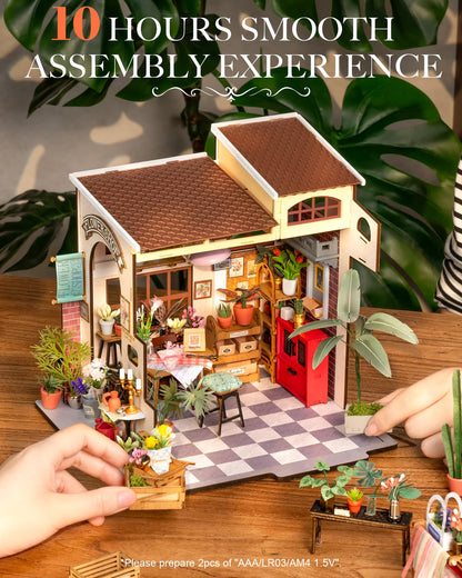 Rolife DIY wooden dollhouse kit miniature dollhouse model kits birthday gifts for teens and adults.