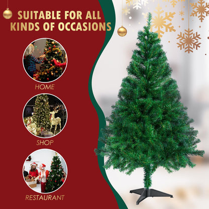 CCLIFE Artificial Christmas Tree Nordmann Fir, Small Pine Tree, PE Injection Molded
