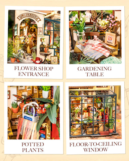Rolife DIY wooden dollhouse kit miniature dollhouse model kits birthday gifts for teens and adults.