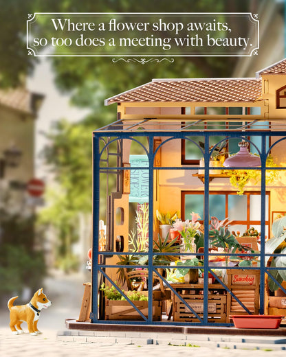 Rolife DIY wooden dollhouse kit miniature dollhouse model kits birthday gifts for teens and adults.