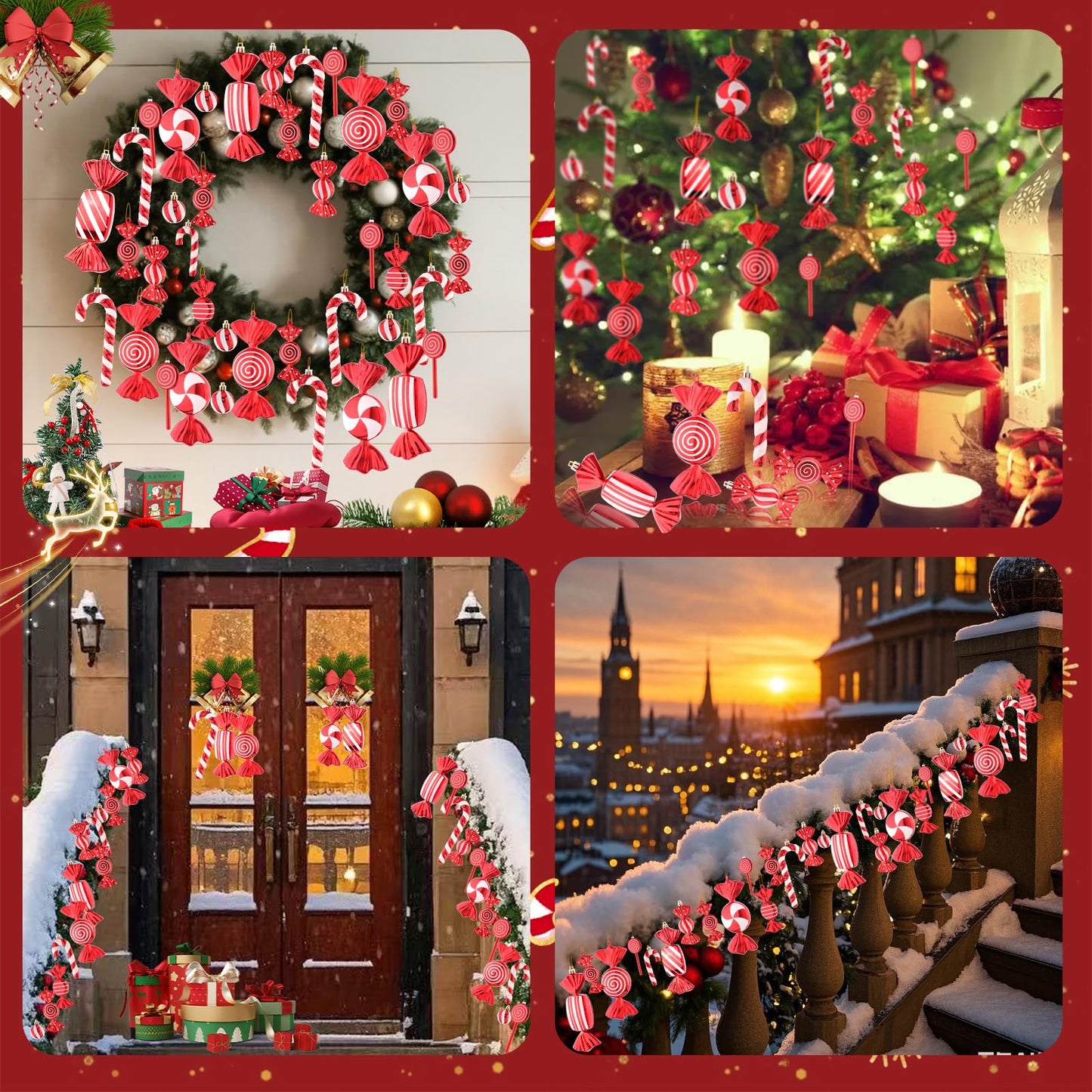 Lanpn Candy Cane Christmas Tree Decoration